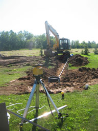 Kadlec Excavating sewer install.